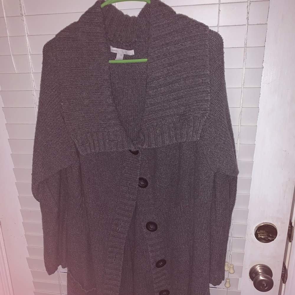 Grey knit sweater